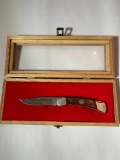 Ducks Unlimited Canada 50 Years of Conservation Buck 110 Knife with Display Case