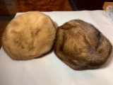 (2) Leakas Furs Hats made in Columbus Ohio