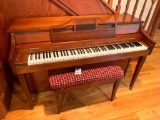 Baldwin Spinet Piano with Bench & Music