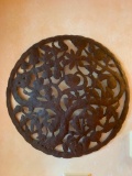Signed Metal Decorative Wall Art