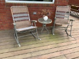 (2) Rockers & Side Table
