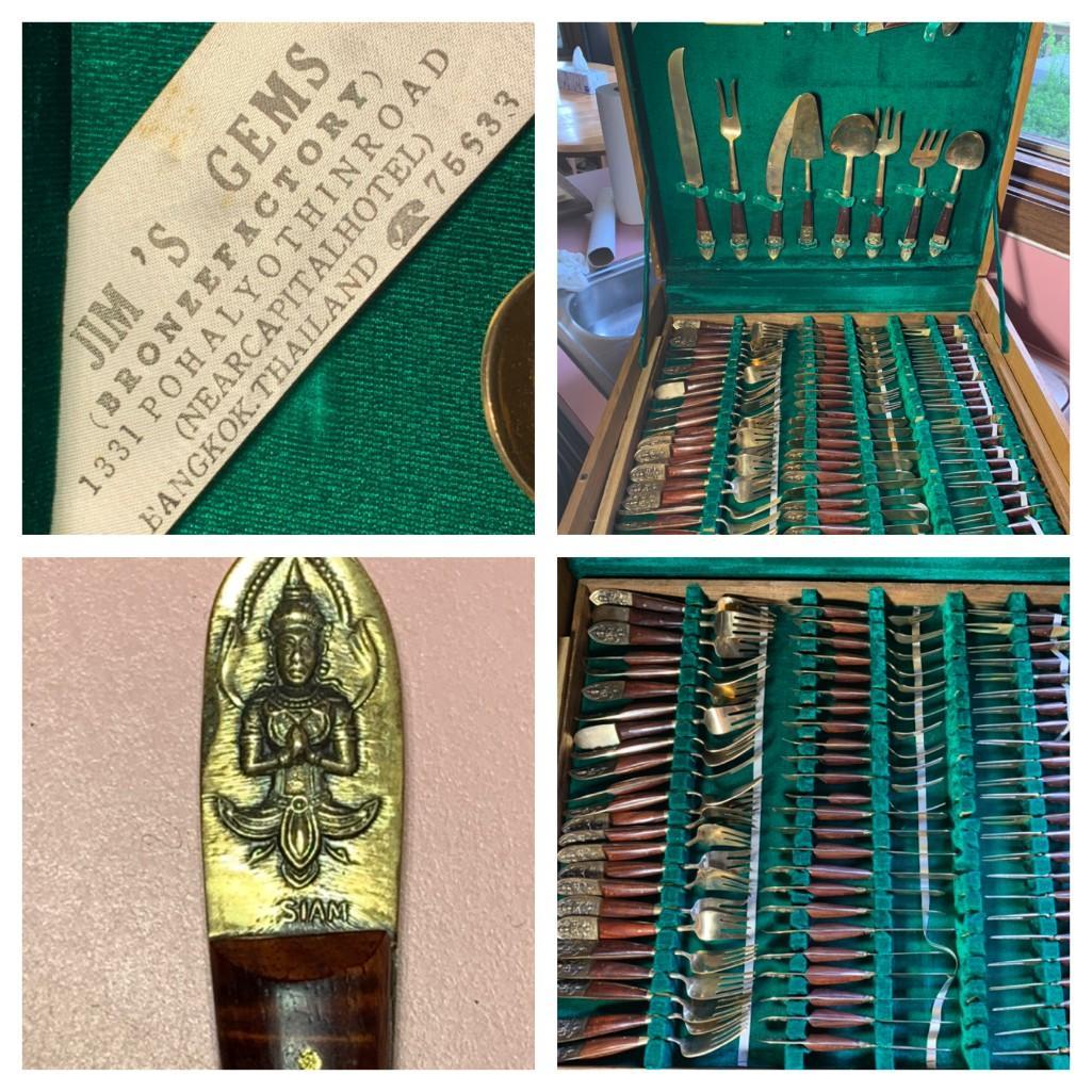 Unique Jim's Gems Bronze Factory Flatware Set 175 Proxibid