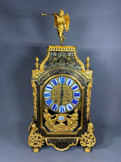 c. 1690 French Boulle Bracket Clock Hommet Paris