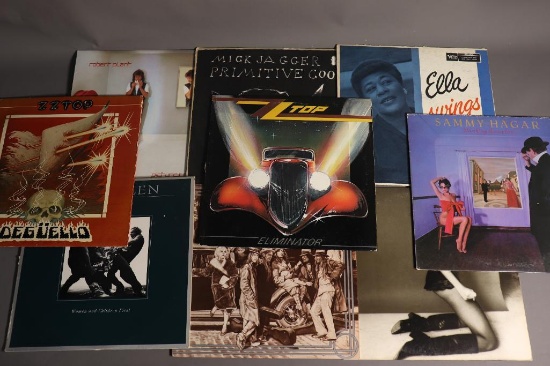 Group lot of 9 Record Albums