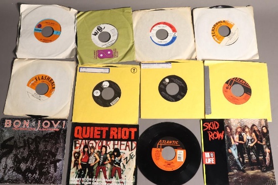 Group of 12 vintage 45 records