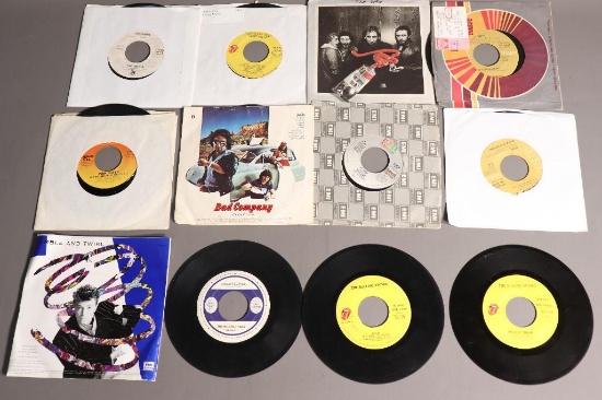 Group lot of 12 vintage 45 records