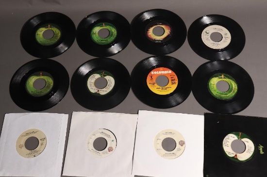 Group lot of 12 Vintage 45 Records - Beatles, McCartney