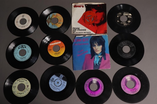 Group lot of 12 Vintage 45 Records