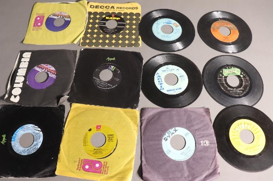 Group lot of 12 vintage 45 records