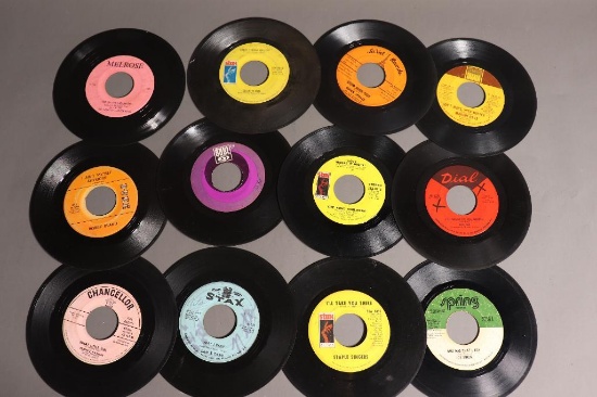 Group lot of 12 Vintage 45 Records