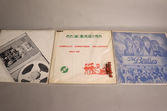 3 Vintage Beatles Records, Soldier of Love, Complete Christmas Collection, Live at Abbey Studios