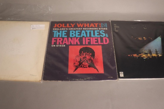 3 Vintage Beatles Records, The White Album, The Beatles & Frank Ifield, The Beatles in Italy