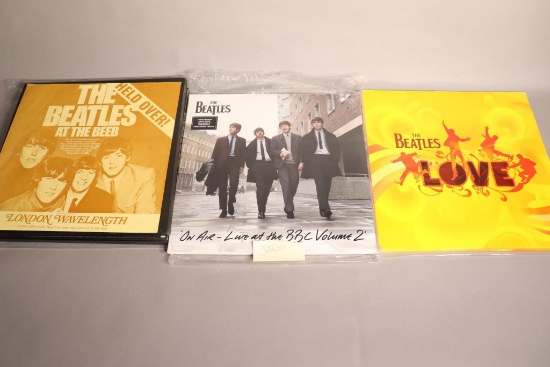 A Collection Vintage Beatles Records, The Beatles at The Beeb, Live at The BBC Vol 2, Love