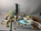 Vintage Hand Fans, Kitchen Utensils, Trinket Boxes, Lily Cups Dispenser