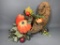 Large Vintage Cornucopia Fall Decoration