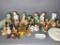 Large Group of Figurines - See Makers Marks & Covered Dish