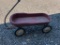 Vintage Childrens' Red Metal Wagon -- M/O Manufacturer