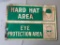 Vintage Metal Warning Sign - 