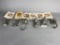 Vintage Hard Hat Collection of Pewter Model Tractors, construction equipment