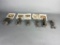 Vintage Hard Hat Collection of Pewter Model Tractors, construction equipment