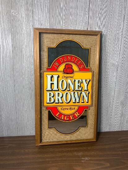 JW Dundee's Original Honey Brown Lager Sign