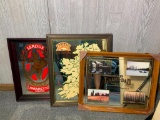 (3) Beer Advertisement Signs - Old Grand-Dad, Baileys Irish Cream, Leroux Amaretto Liqueur