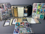 Group of Sports Cards & Collectable 22 k Gold Super Bowl Tickets Album
