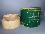 (2) Vintage MCM Lamp Shades