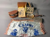 Army Song Book & Military Items, Photo, Straight Razor, Norelco Electric Razor and More