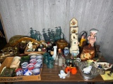Large Group of Apollo Mission Glasses, Knife Block, Salt & Pepper Shakers, Ship Wall Art & More