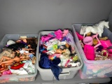 Large Group Barbie Doll Items - Clothing, Furniture & Dolls
