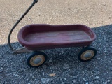 Vintage Childrens' Red Metal Wagon -- M/O Manufacturer