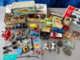 Large Vintage Lot-- Toys, Cards, Navy Bracelet, Grateful Dead Button, Sports Cards, etc