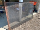 Large Antique Metal Room Divider Screen or Fire/Heat Screen