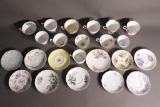 Group of English China Saucers and Tea Cups