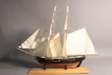 Vintage Wooden Ship Model