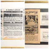 (2) Framed Baseball News Hi-Lites Timely Events Posters
