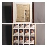 2 Vintage Framed Baseball Pictures featuring Willie Mays