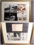 Two Framed Groups of Baseball Items, Photos
