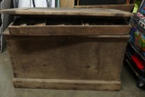 Large Wooden Dovetailed Tool Box with Contents