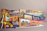 Great Group of Mini Travel Souvenir Pennants