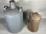 Two Vintage Metal Containers