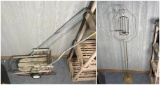 Vintage/Antique Sno-Flake Sled and Bird Cage