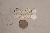 Silver Coins Plus Half Penny Coin