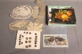 Antique Buttons, Paper Stencils, Cards and More!
