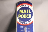 Vintage Antique Chew Mail Pouch Tobacco Thermometer