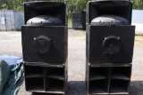 2 Vintage Peavey SP1 Concert Band Speaker Cabinet Stacks