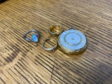 10k Gold Opal Ring plus Costume Jewelry, Watch