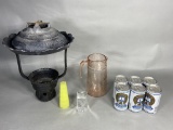 Antique Street Lamp Top, Vintage Glass, Jr. Beer