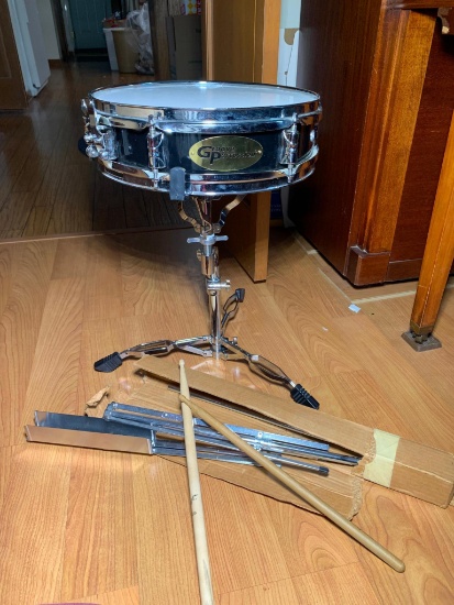 Groove Percussion Drum with Sticks & Stand